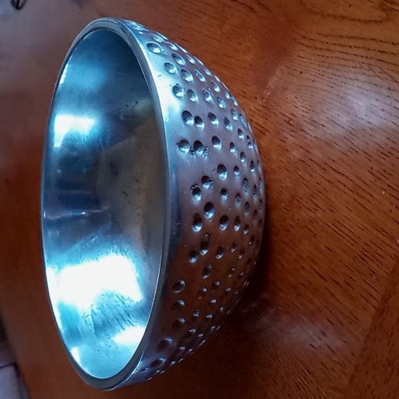 Holland Boone Polished Pewter Dimpled Bowl - Picture 5 of 9